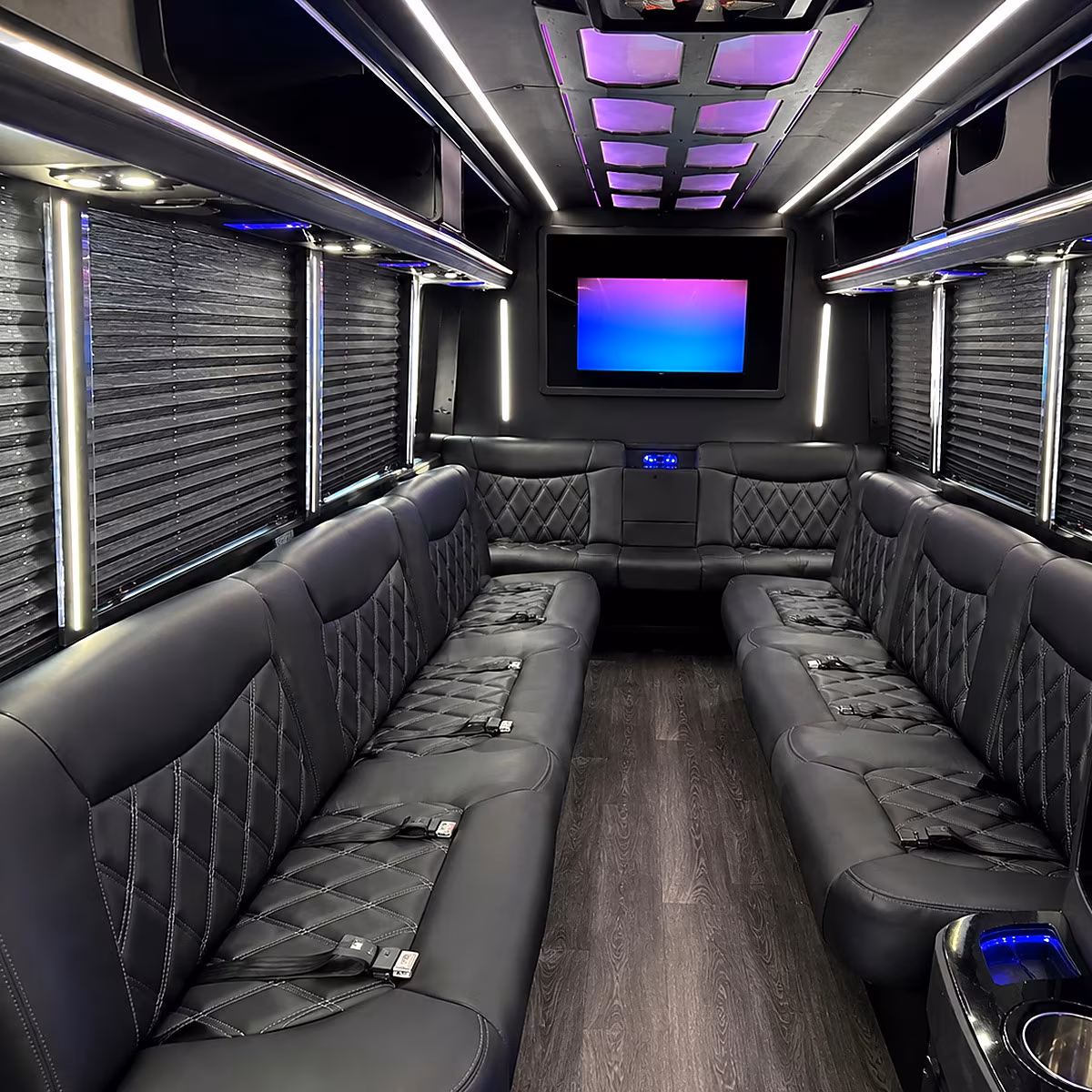 wichita falls party bus rental interior